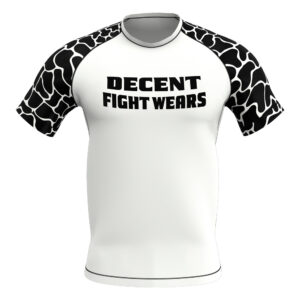 Shadow Panda No-Gi Rash Guard – White/Black|Wholesale Supplier & Manufacturer|Decent Fight Wears
