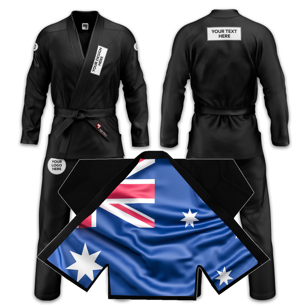 Australian Black Sublimation Brazilian Jiu Jitsu Gi (BJJ Gi) | Wholesale Supplier & Manufacture| Decent fight Wears - Image 4