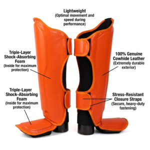 Shin Guard Pads for Football | Strong & Lightweight Protection|Wholesale Supplier & Manufacturer|Decent Fight Wears